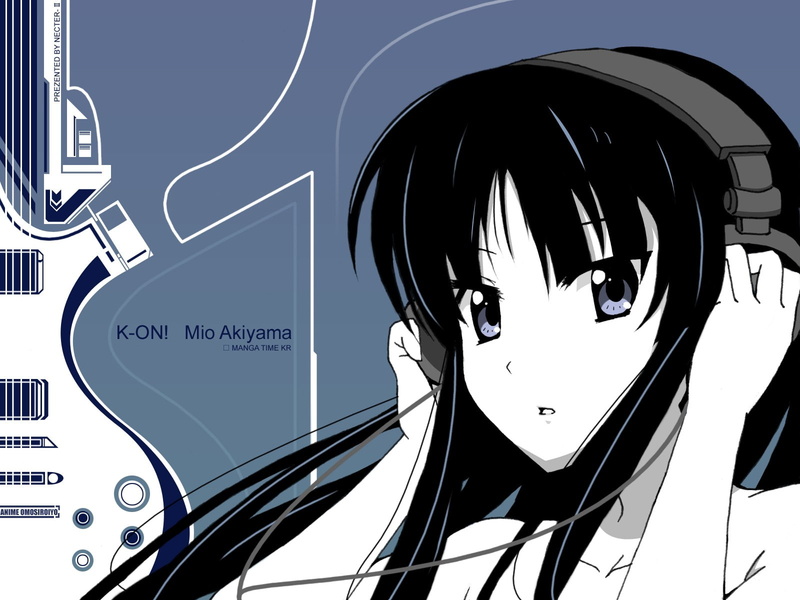 listening, K-ON!, outdoors, communication, computer, technology, computer icon, anime girls, sign, no people, internet, connection, text, Akiyama Mio, headphones