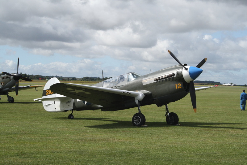 flying, flight, warhawk, p-40, curtiss, american, 1080P, aeroplane, airshow, fighter, airplanes, war, aircraft