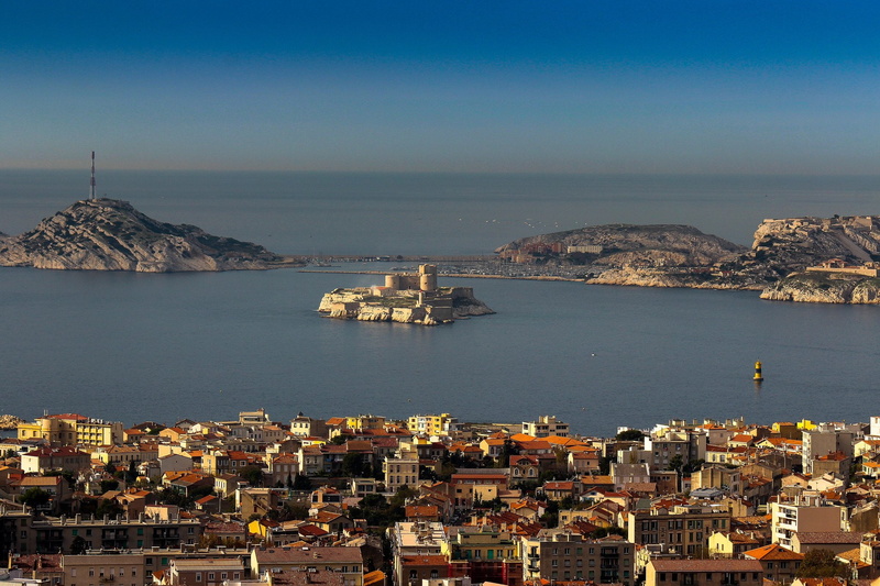 prison, provence, panoramic, castel, 1080P, nature, island, monte, panorama, cristo, france, dif, ile, chateau, marseille, architecture