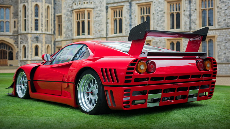 Sport Car, Red Car, Ferrari GTO Evoluzione, Grand Tourer, Old Car, Ferrari, 1080P, Car
