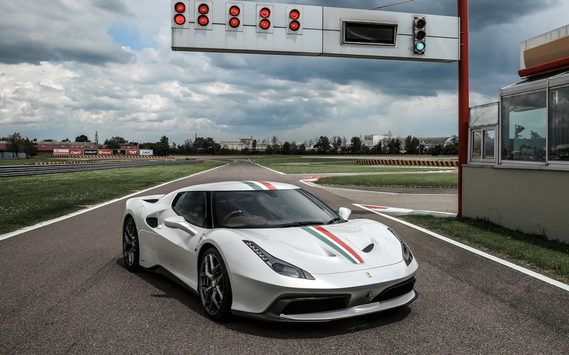 458 backgrounds, download 3840x2400 ferrari, 4K, white, mm speciale, ferrari, side view