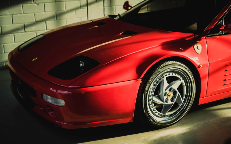 4K, ferrari, f512 m backgrounds, side view, red, download 3840x2400 ferrari