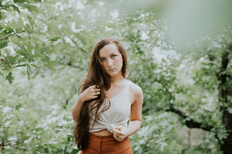 lifestyles, casual clothing, one Woman Only, photography, green, woman, only women, nature, daytime, hair, focus, park - Man Made Space, female, looking at camera