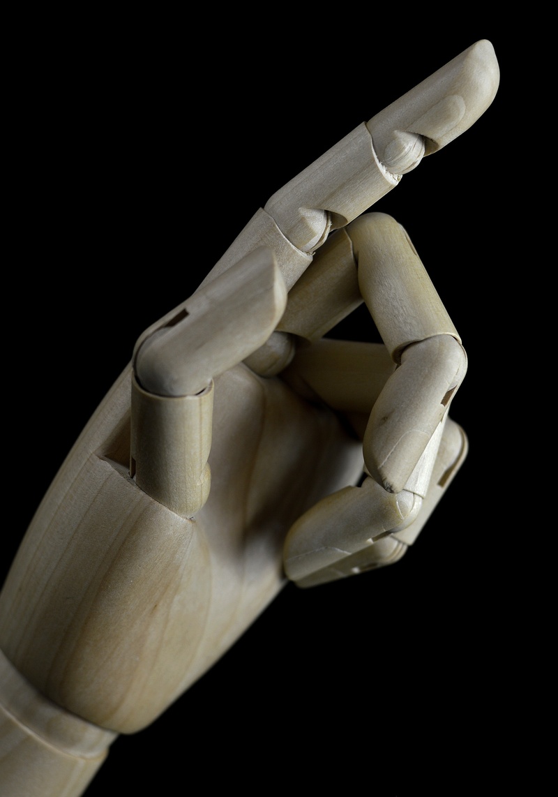 finger, wood, wooden, cut out, close-up, indicate the, art and craft, representation, isolated On Black, copy space, still life, board, medical supplies