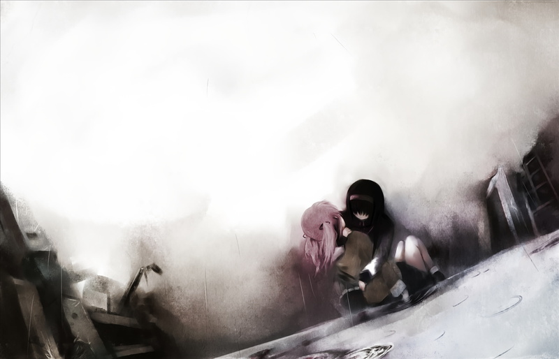 kaname, pink, brunettes, madoka, x, shoujo, ai, hd, mahou, people, 2K, magica, akemi, art, gray, hair, homura