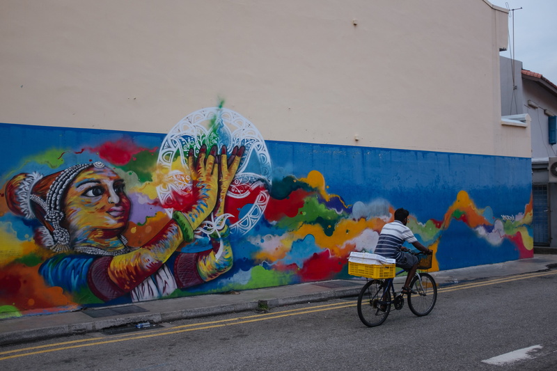 real people, creativity, transportation, cyclist, animal representation, 4K, built structure, land vehicle, representation, one person, architecture, multi colored