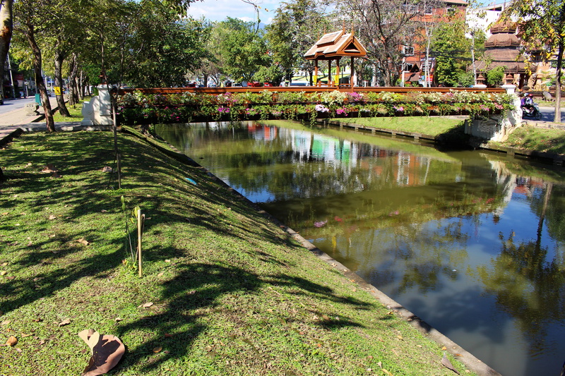 peaceful, river, bridge, park - Man Made Space, nature, landscape, plant, reflection, building, Scenic, culture, attraction, green color, scene, formal Garden