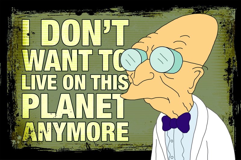 close-up, auto post production filter, Professor Hubert J. Farnsworth, planet, Futurama, men, males, child, western script, 2K, capital letter, real people