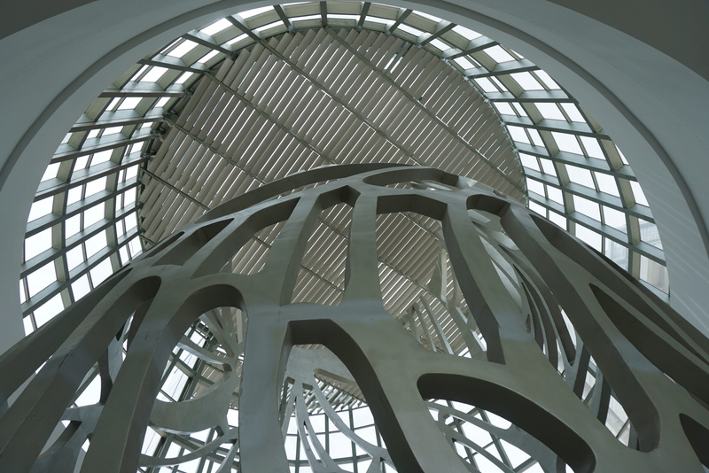 indoors, sunlight, hainan, spiral, de xing, steps and staircases, ceiling, modern architecture, travel destinations, shape, metal, pattern, day, railing