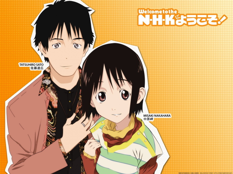 adult, indoors, two people, child, real people, 720P, welcome to the nhk, men, boys, headshot, people, women, males, looking at camera, childhood, portrait