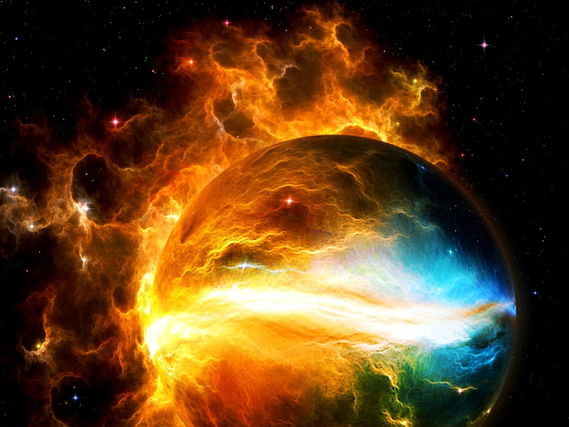 outer, nebula, digtal, apocalyptic, destruction, art, sci fi, space, 1080P, stars, planets