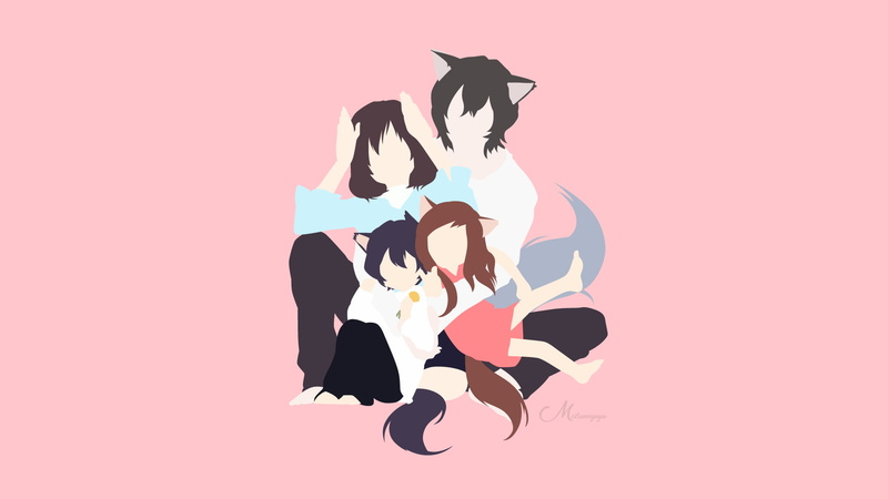 Ookami, Yuki (Wolf Children), Wolf Children, Hana (Wolf Children), Ame (Wolf Children), Movie, 1080P