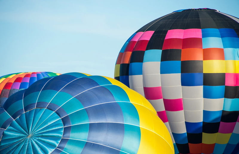blue, ballooning festival, mode of transportation, Balloon, adventure, day, flying, mid-air, nature, multi colored, Aerostat, outdoors, Colorful, transportation