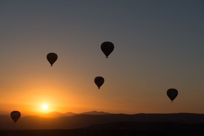 baloon, clear sky, 2K, nature, silhouette, scenics - nature, balloon, beauty in nature, balloons, aerostatic globe, adventure, hot, freedom, transportation