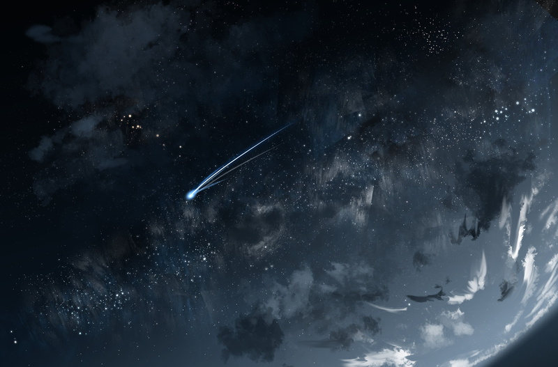4K, meteors, planet, space