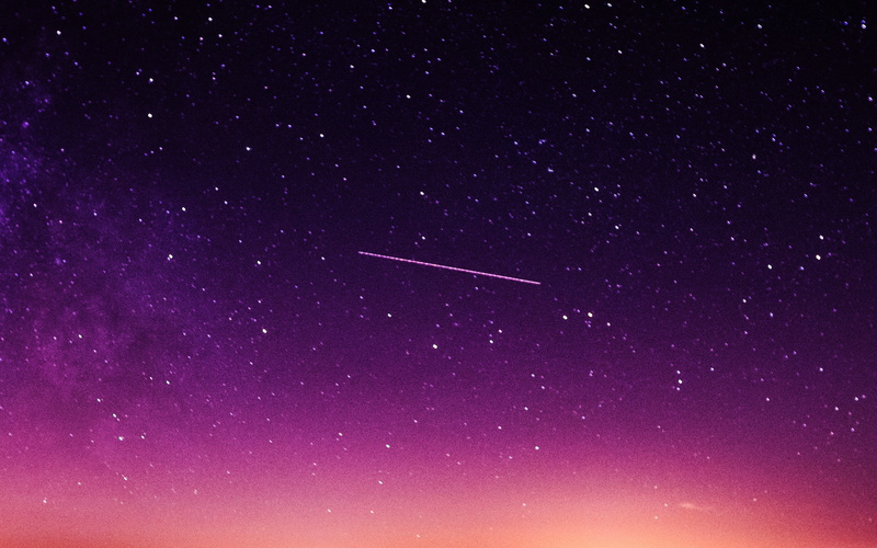 space, mountain, full frame, backgrounds, purple, star field, galaxy, tranquility, astronomy, tranquil scene, night, scenics - nature, star - space, 4K