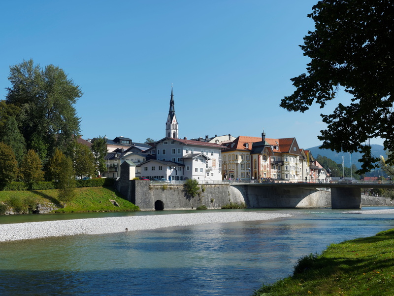 water courses, no people, alps, bad-tölz, water, tree, river, bridge, isar, architecture, religion, travel destinations, belief, built structure, rapids