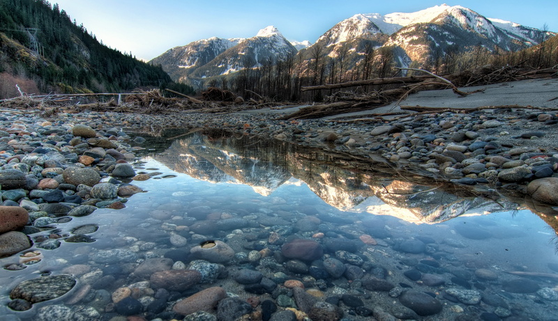 mountain, beauty In Nature, reflection, european Alps, yoho, stream, extreme Terrain, hiking, rock, valley, famous Place, tranquility, nature, canada, no People