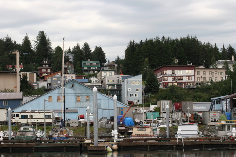 1080P, sky, harbor, water, public domain, boat harbor, building, mode of transportation, color Image, plant, Alaska, waterfront, building exterior, boat