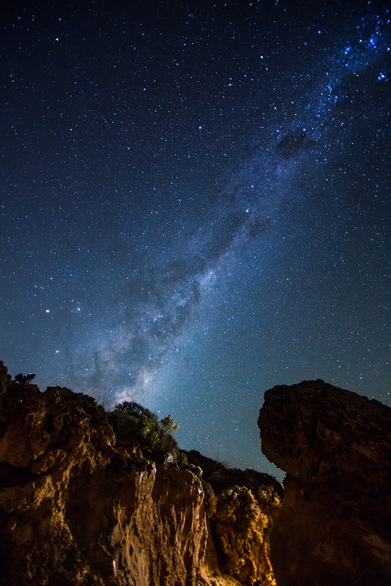 rock - object, australia, milky way, beauty in nature, tranquil scene, scenics - nature, no people, 2K, night, tranquility, galaxy, stars, astronomy, star field