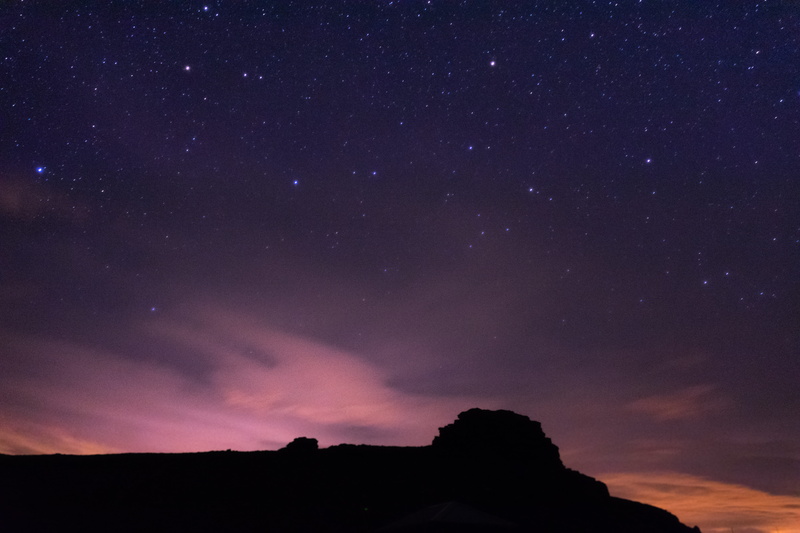 space, scenics - nature, starry, colorado, sky, night photography, outdoors, star field, mountain, purple, purple forest, cloud - sky, star - space, no people