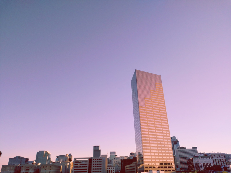 united states, urban, financial district, clear sky, sky, nature, high rise, pink, tall - high, no people, modern, skies, tower, town, sun, city skyline