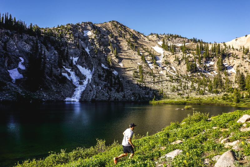 adult, nature, summer, tranquility, water, outdoors, trailrunning, activity, peak, summit, running, plant, men, non-urban scene, tree, 8K, one person