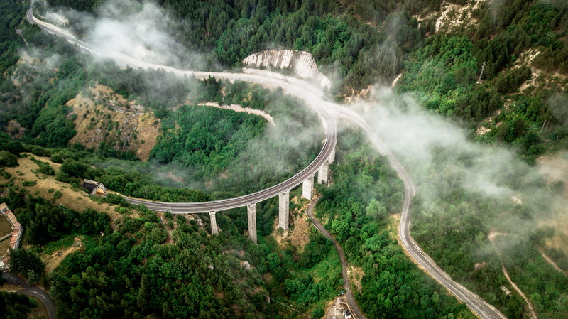 car, landscape, photography, 1080P, beauty in nature, non-urban scene, nature, winding road, trees, wining, valley, forked road, outdoors, transportation