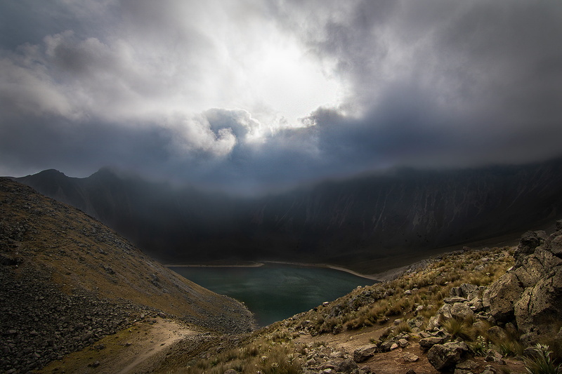 non-urban scene, storm, lake, tranquility, mexico, wildlife, 5K, mountain, scenery, fog, tranquil scene, river, environment, land, mountains, nevado de toluca
