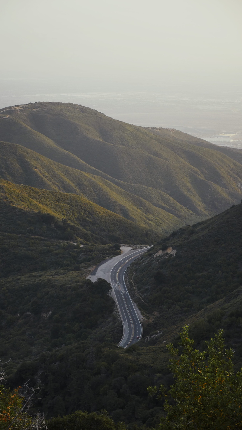 nature, transportation, mountain, high angle view, tranquil scene, winding, scenics - nature, remote, day, gravel, hill, environment, mountain road, aerial