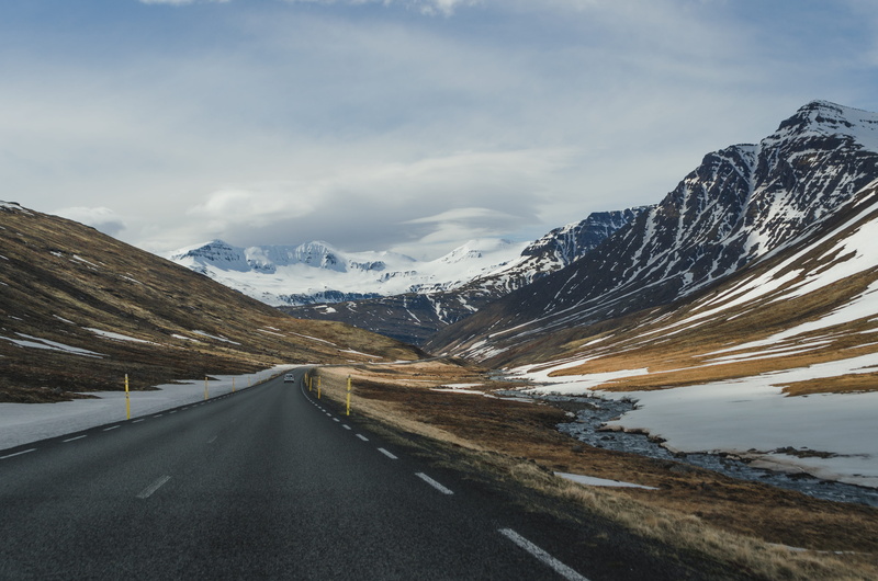 adventure, rugged, beside, transportation, outdoors, snow, sky, surrounded, mountain, 4K, cloud - sky, no people, beauty in nature, trip, cold temperature