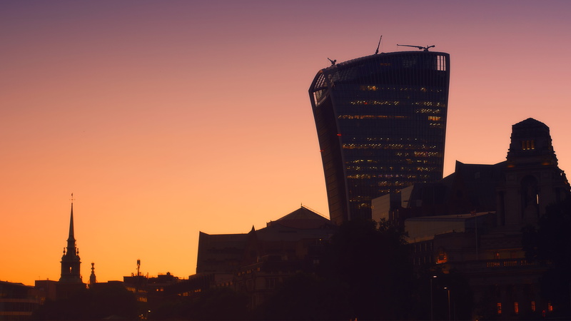 background image, modern, sunset, 5K, skyscraper, building exterior, spire, skyscrapers, city, building, silhouette, tourism, architecture, united kingdom