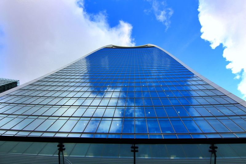 cloud - sky, tower, architecture, modern, tall - high, cityscape, blue, england, the walkie talkie building, building exterior, office building exterior