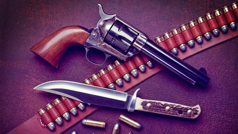 cold weapon, knife, cartridge, gun accessory, firearm, revolver, weapon, gun, colt, 1080P