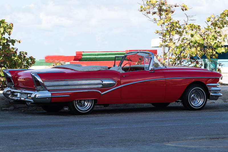 sky, city, transportation system, plant, vintage car, havana, nature, no people, vehicle, special, buick, cuba, land vehicle, mode of transportation, transportation