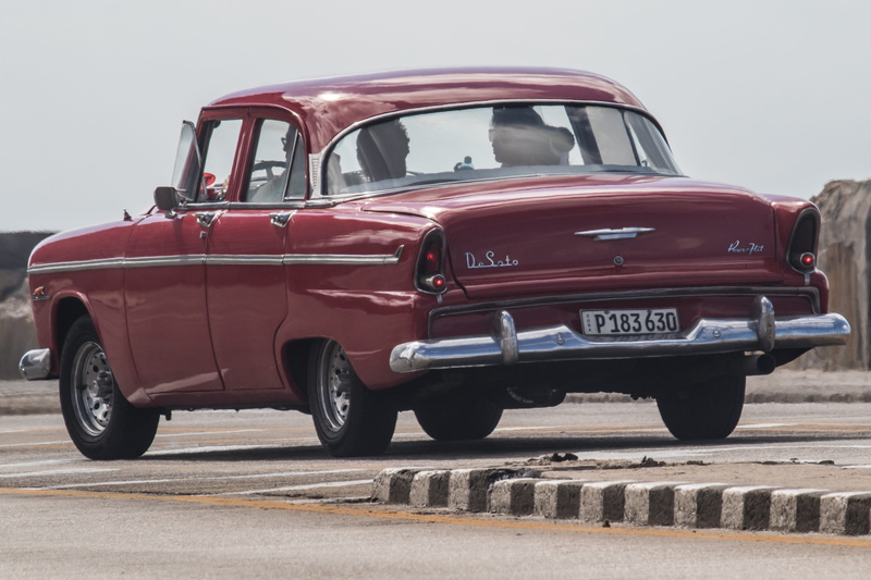 road, land vehicle, luxury, nature, travel, 5K, convertible, clear sky, stationary, malecon, almendron, classic, motor vehicle, retro styled, red, car