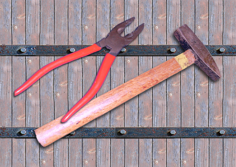 rusty, wall - building feature, safety, 4K, high angle view, maintenance, old, work tool, no people, nature, pliers, work, repair, security, day, still life