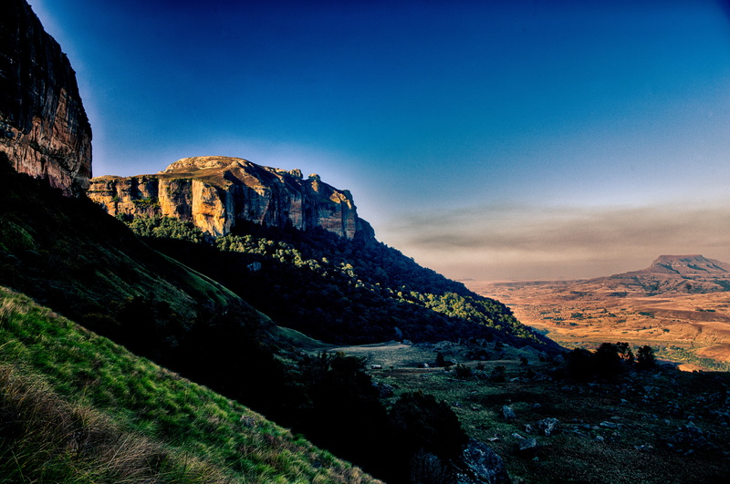 blue, scenics - nature, south africa, outdoors, sky, nature, no people, royal natal national park, remote, rock, southafrica, land, rock - object, mountain range