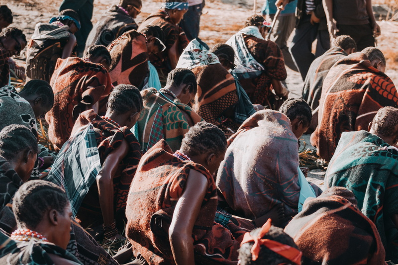 initiations, belief, robes, food, festival, sunlight, orange, south africa, adult, religion, group, horse, canoon, initiation, basothomen, human, lifestyles