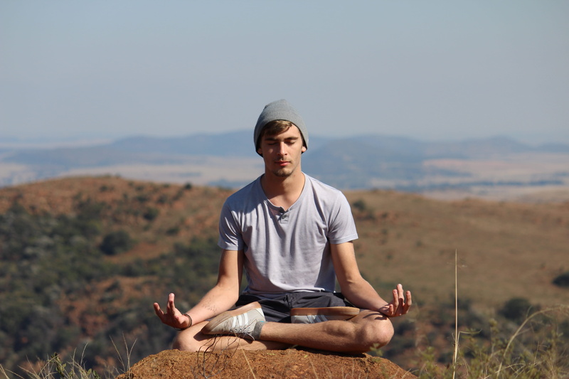 peaceful, young adult, adventure, casual clothing, sky, front view, southafrica, trees, land, focus on foreground, view, 5K, suikerbosrand nature reserve