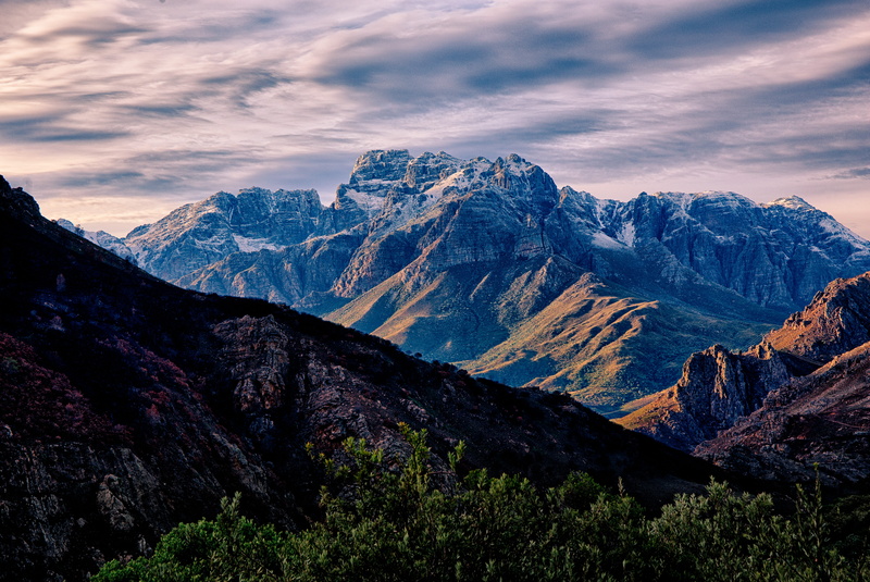 5K, plant, dutoitskloof, dramatic sky, no people, idyllic, pass, outdoors, tranquility, range, non-urban scene, southafrica, landscape, ranges, snowcapped mountain
