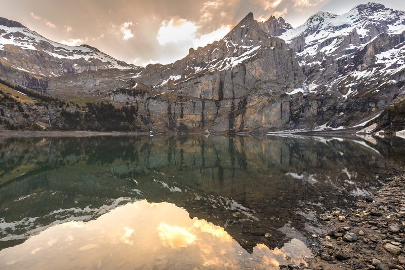 cloud - sky, new, national, hill, water, beautiful, photo, oeschinen, background, near, quiet, beauty in nature, landscape, reflection lake, no people