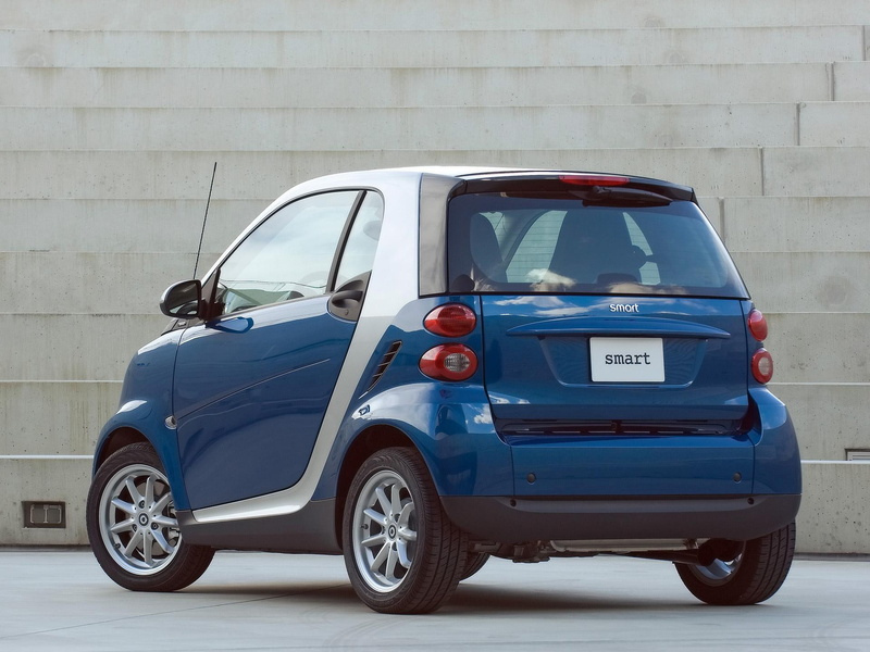 1080P, coupe, blue, passion, fortwo, smart, 2008, cars