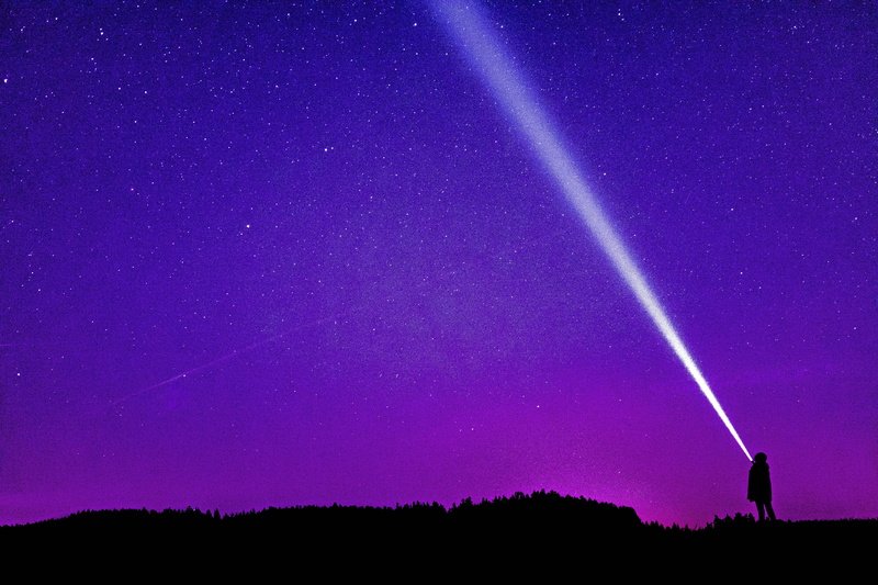 space, 4K, man, illuminated, galaxy, sky, land, stars, star, star - space, purple, nature, flashlight, background, landscapeNature, night