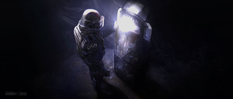 security, light - natural phenomenon, flashlight, 2017 games, night, indoors, tom clancys rainbow six siege, ps games, dark, rear view, men, back lit, three quarter length