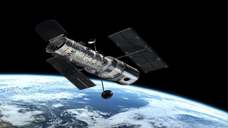 technology, sky, earth, planet earth, space exploration, orbiting, observe, satellite, communication, black background, cloud - sky, no people, hubble