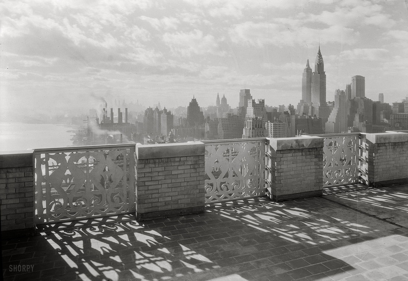 famous Place, office building exterior, outdoors, office Building, skyscrapers, landscape, gates, retro, city, building Exterior, tourism, new York City