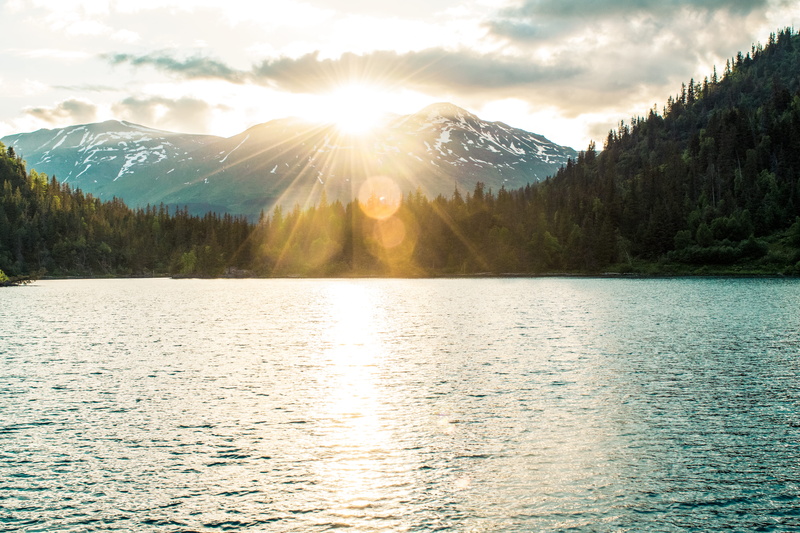 no people, lake, seward, outdoors, sky, lens flare, sun flare, sun, nature, summer, body, beauty in nature, lake front, flare, united states, pine, 5K