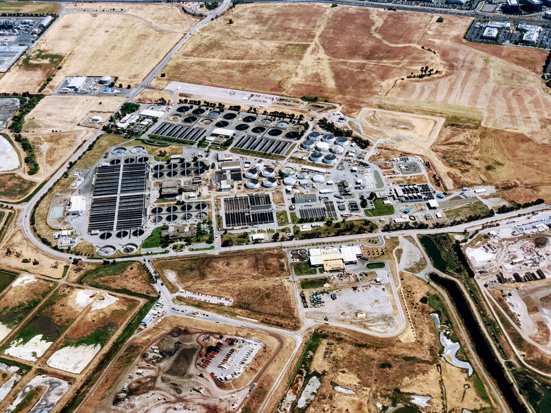 facility, nature, tourism, landscape, transportation, drone view, city, view, no people, santa clara, aerial, sewage, bird, birds, building, cityscape