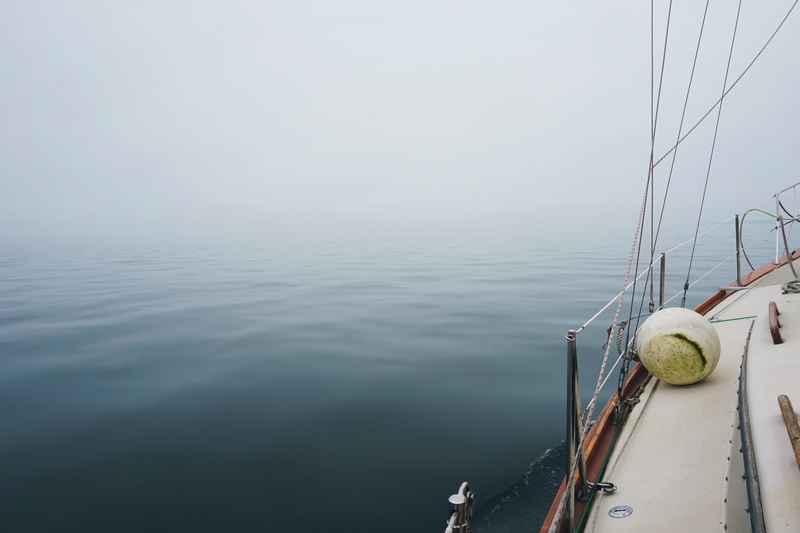 scenics - nature, boat, no people, 5K, fog, white, sea, rope, scary, day, sloud, yacht, buoy, grey, nature, horror, ship, sailboat, tranquil scene, outdoors